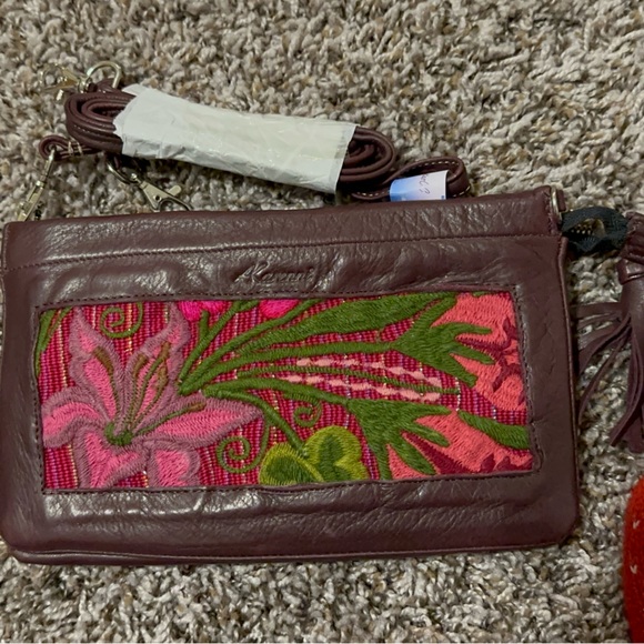 100% leather. Handmade Mexican details handbag - Picture 4 of 5